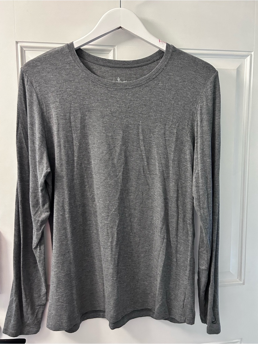 Cuddl Duds Women's Long-Sleeve Crewneck Tee - Gray